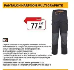 DomPro Pantalon harpoon multi graphite offre