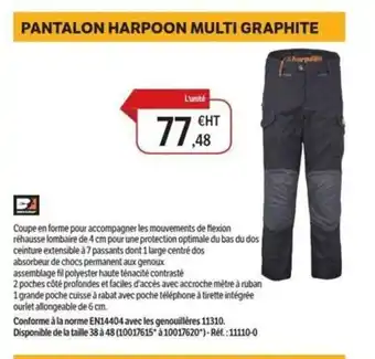 Pantalon harpoon multi graphite