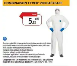DomPro Combinaison tyvek 200 easysafe offre