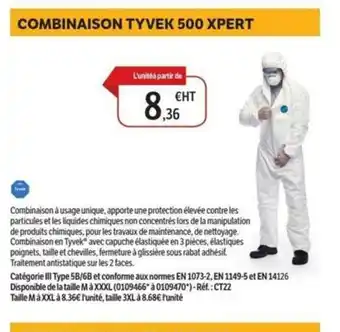 DomPro Combinaison tyvek 500 xpert offre
