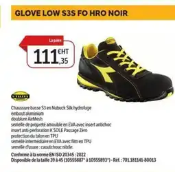 DomPro Glove low s3s fo hro noir offre