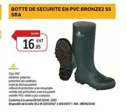 DomPro DELTAPLUS Botte de securite en pvc bronze2 s5 sra offre