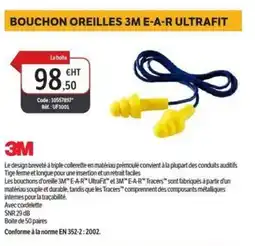 DomPro 3M Bouchon oreilles 3m e-a-r ultrafit offre