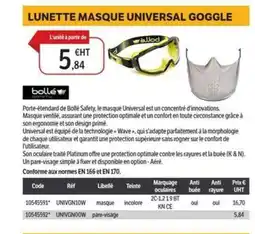 DomPro Lunette masque universal goggle offre