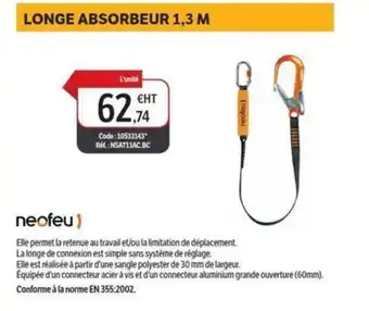 DomPro Longe absorbeur 1,3 m offre