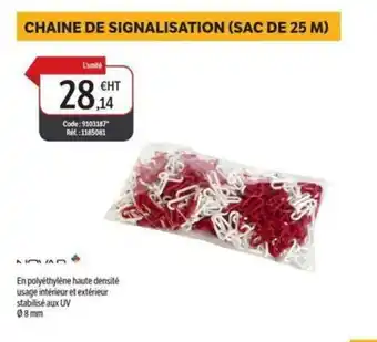 DomPro Chaine de signalisation (sac de 25 m) offre