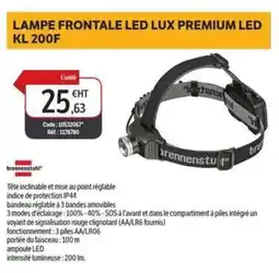 DomPro Lampe frontale led lux premium led kl 200f offre