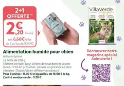 VillaVerde Alimentation humide pour chien offre