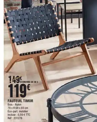 La Foir'Fouille Fauteuil timor offre