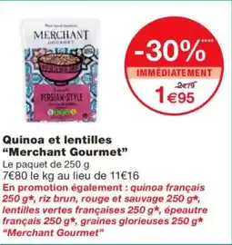 Monoprix MERCHANT GOURMET Quinoa et lentilles offre