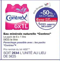 Monoprix CONTREX Eau minérale naturelle offre