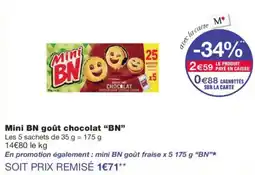 Monoprix BN Mini BN goût chocolat offre