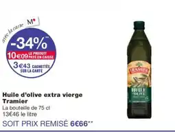 Monoprix TRAMIER Huile d'olive extra vierge offre