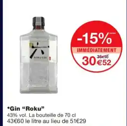 Monoprix ROKU Gin offre