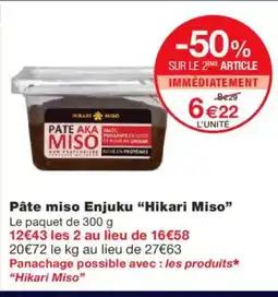 Monoprix HIKARI MISO Pâte miso Enjuku offre