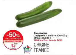 Monoprix Concombre offre