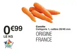 Monoprix Carotte offre