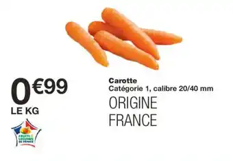 Monoprix Carotte offre