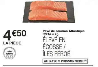 Monoprix Pavé de saumon Atlantique offre