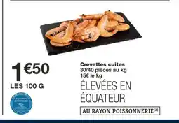 Monoprix Crevettes cuites offre
