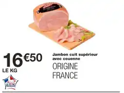 Monoprix Jambon cuit supérieur avec couenne offre