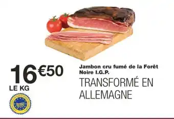 Monoprix Jambon cru fumé de la Forêt Noire I.G.P. offre