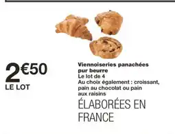 Monoprix Viennoiseries panachées pur beurre offre