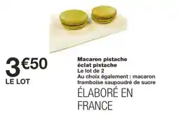 Monoprix Macaron pistache éclat pistache offre