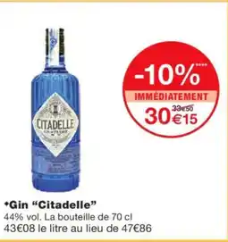 Monoprix CITADELLE Gin offre