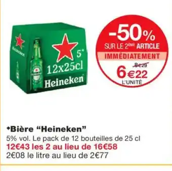 Monoprix HEINEKEN Bière offre