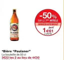 Monoprix PAULANER Bière offre