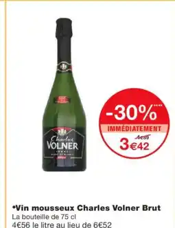 Monoprix Vin mousseux Charles Volner Brut offre