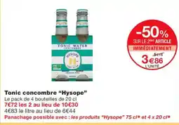 Monoprix HYSORE Tonic concombre offre