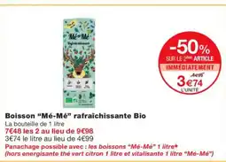 Monoprix MÉ-MÉ Boisson rafraîchissante Bio offre