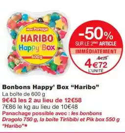 Monoprix HARIBO Bonbons Happy Box offre