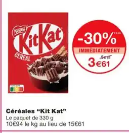 Monoprix KIT KAT Céréales offre