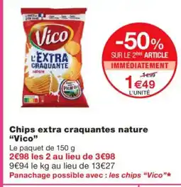 Monoprix VICO Chips extra craquantes nature offre