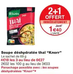 Monoprix KNORR Soupe déshydratée thaï offre