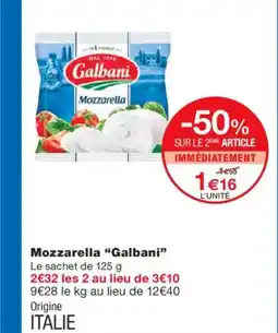 Monoprix GALBANI Mozzarella offre