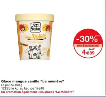 Monoprix LA MÉMÈRE Glace mangue vanille offre