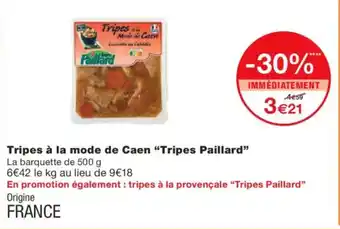 Monoprix TRIPES PAILLARD Tripes à la mode de Caen offre
