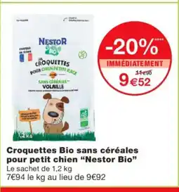 Monoprix NESTOR BIO Croquettes Bio sans céréales pour petit chien offre