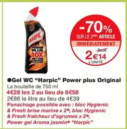 Monoprix HARPIC Gel WC Power plus Original offre