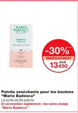 Monoprix MARIO BADESCU Patchs asséchants pour les boutons offre
