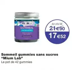 Monoprix MIUM LAB Sommeil gummies sans sucres offre