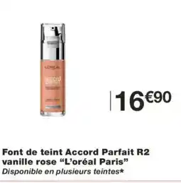 Monoprix L'ORÉAL PARIS Font de teint Accord Parfait R2 vanille rose offre