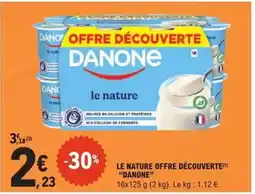 E.Leclerc Express DANONE Le nature offre découverte offre