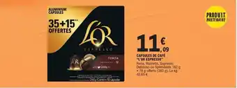 E.Leclerc Express L'OR ESPRESSO Capsules de café offre