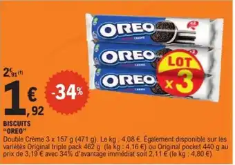 E.Leclerc Express OREO Biscuits offre