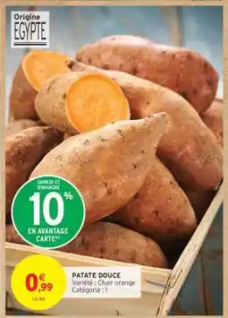 Intermarché PATATE DOUCE offre